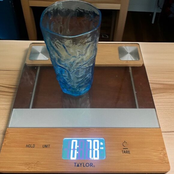 Morgantown Seneca Peacock Blue Driftwood  6-Set Tumbler Glasses Crinkle 12 oz - Picture 8 of 16